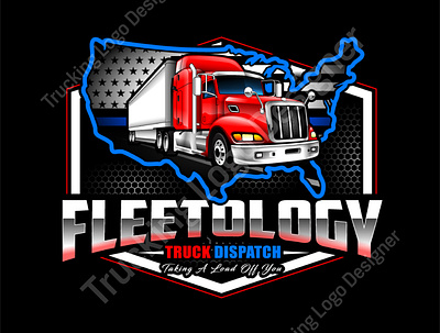 Transport Logistics Trucking Dispatching Logo Within 24hours design dispatching logo graphic design logo logo design transport logo transportation logo trucking logo
