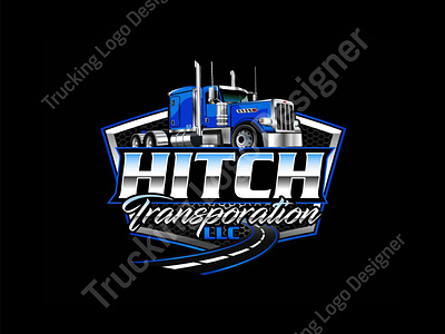 design dispatching, trucking, transport, logistic and auto detailing logo