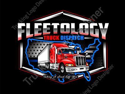 Transport Logistics Trucking Dispatching Logo Within 24hours branding dispatching logo graphic design logo transport logo transportation logo trucking logo