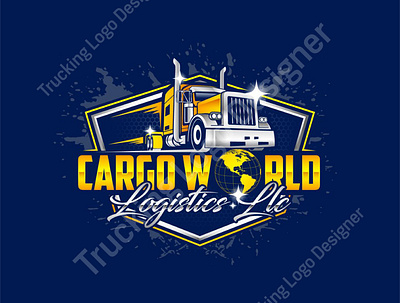 Transport Logistics Trucking Dispatching Logo Within 24hours 3d branding dispatching logo graphic design logo motion graphics transport logo transportation logo trucking logo