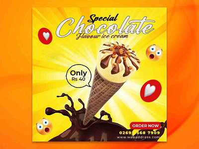 ICE CREAM BANNER banner design branding design designing graphic design ice cream banner photoshop