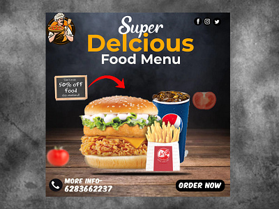 FAST FOOD BANNER banner banner design branding design designing graphic design photoshop