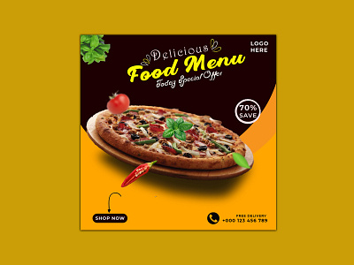 PIZZA BANNER banner banner design design designing graphic design photoshop