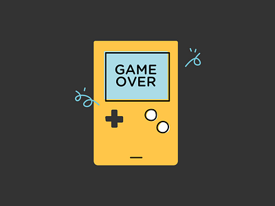 Game over Illustration | Mitto design game graphic illustration