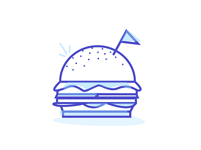 B for Burger #AlphaBite alphabite burger illustration