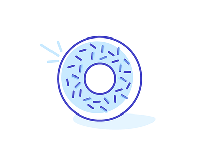 D for Doughnut #AlphaBite alphabite doughnut illustration