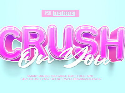 Crush On You design graphic design text text effect