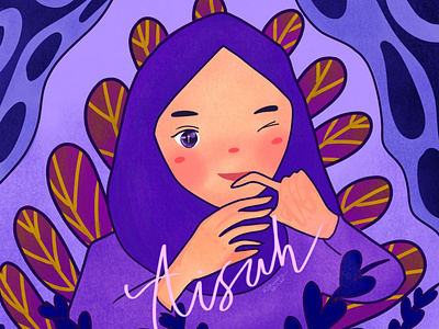 Illustration - Purple's Addict Friend - Aisyah