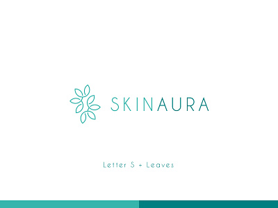 SkinAura - Logo Design beauty product brand identity branding concept eco friendly flat lettermark logo logo and branding logo design logo designer minimal monogram natural negative space s letter s logo skincare skincare logo symbol