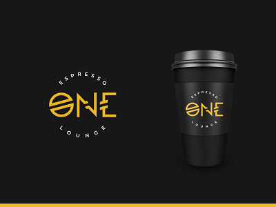 Espresso One Coffee Lounge Logo Design available for hire brand identity branding coffee coffeeshop concept conceptual dark ui design flat icon illustration logo logo design logos minimal symbol typography ui vector
