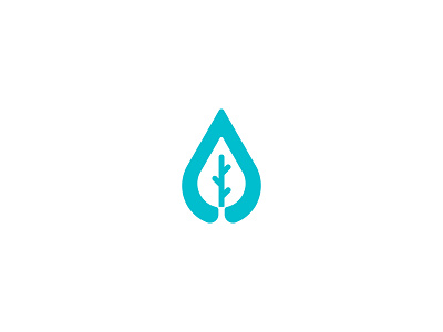 Bio-fuel Company Logo available for hire bio fuel blue brand identity branding concept conceptual design drop flat icon illustration leaf logo logo design logomark minimal negative space symbol ui