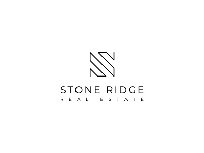 Stone Ridge Logo Design brand identity branding brandmark concept construction design flat icon lettermark logo logo design logotype minimal minimalism real estate simple structure symbol vector