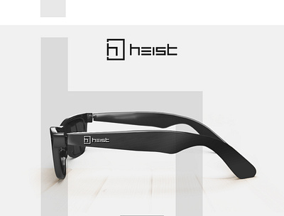 Heist Eyewear Logo Design available for hire brand identity branding concept design eyewear flat glasses goggles icon logo logo design minimal monogram spectacles startup symbol ui web website