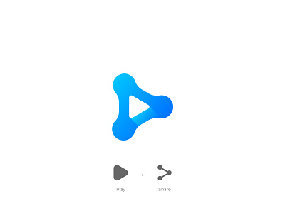 Play And Share Icon Design