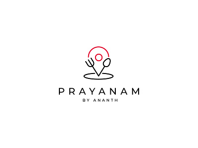 Prayanam - Logo Design application icon branding concept art conceptual design design flat food icon illustrator journey logo logo design logo designer minimal minimalism simple symbol ui usa vector