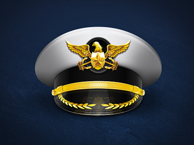 Military cap Admiral admiral cap design drawing ico icon military rank status