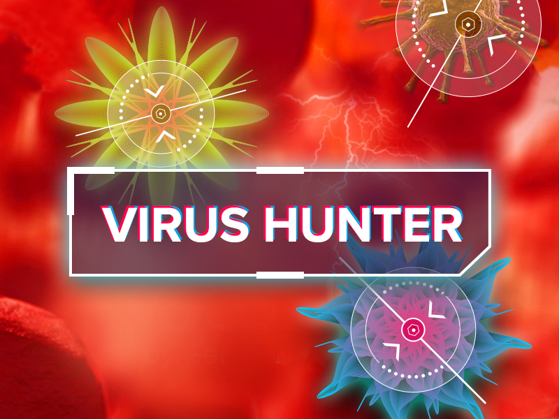 Virus Hunter Game Title title tradeshow game touch game touch virus virus hunter game title