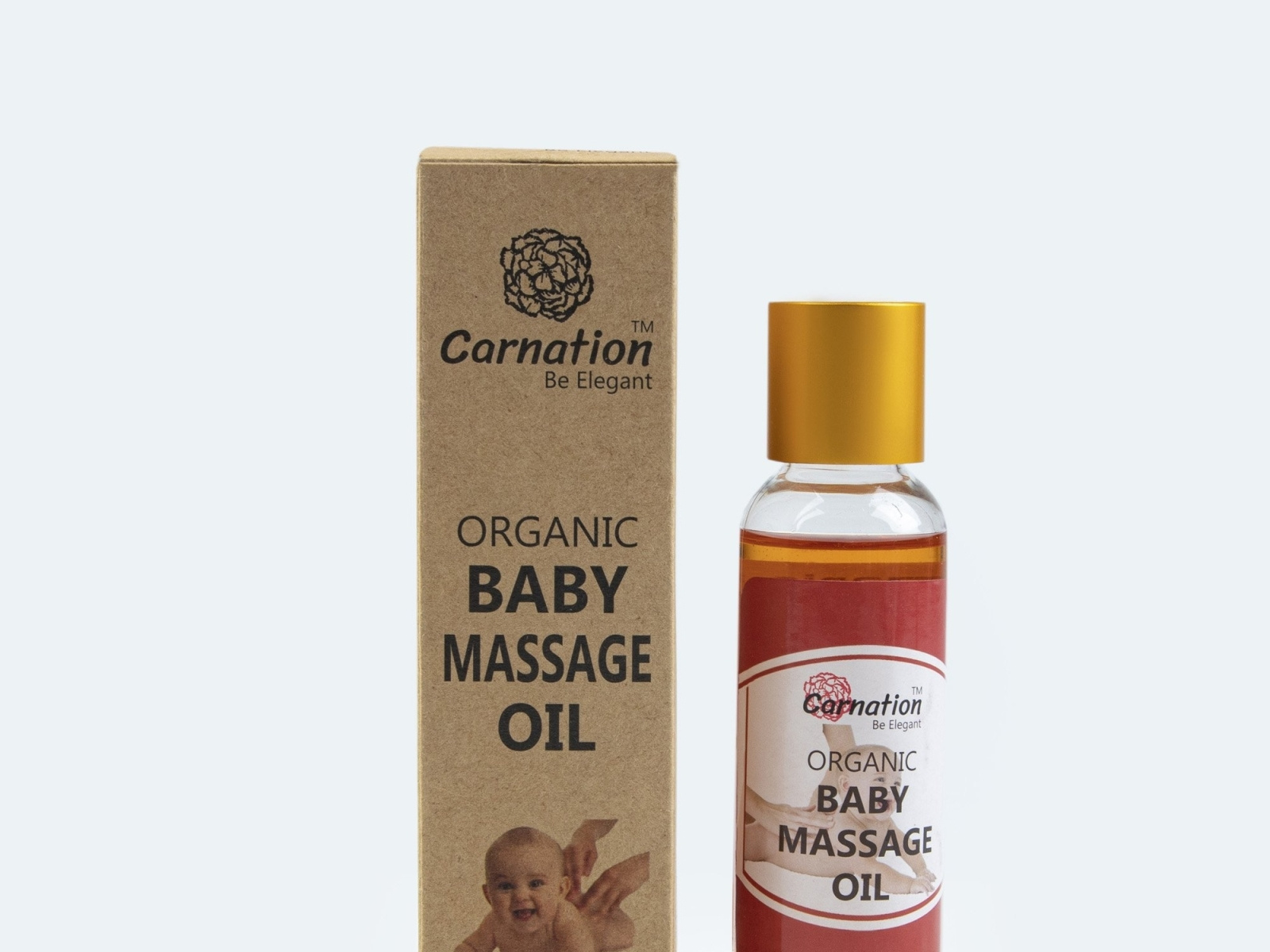 Organic Baby Massage Oil by carnation on Dribbble