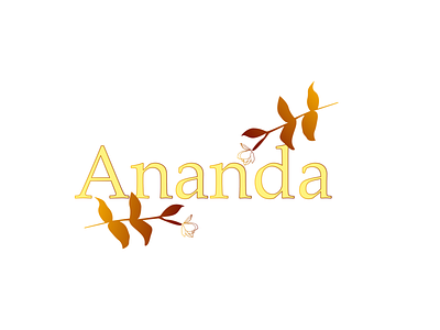Ananda Brand graphic design logo vector
