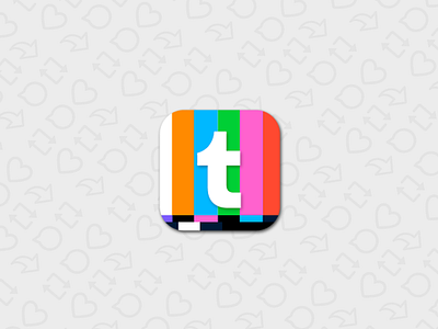 Design a new Tumblr app icon by creaziz on Dribbble