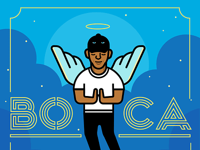 Album Cover angel beats boca hiphop illustration music vans