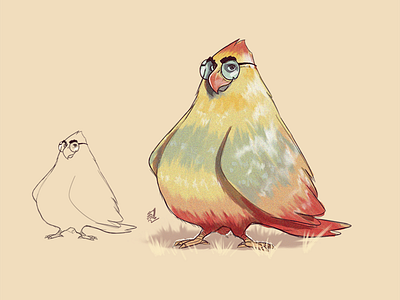 Bird bird character concept design