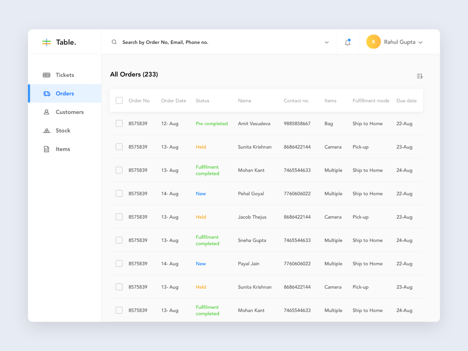 tabular-layout-ui-by-althaf-roshan-on-dribbble