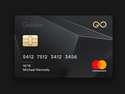 Goldex Brand Identity brand credit card gold goldex luxury