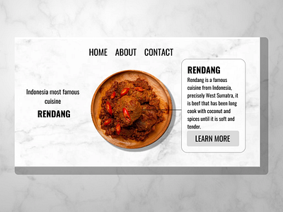 Rendang Website Mockup figma mockup prototype ui website