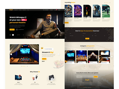 Personal movie theatre booking movie theater private movie theater product design ui ux ux ui web design