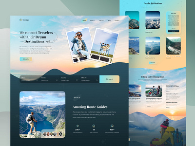 Trekking Website landing page