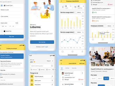 Leburma coworking workspace booking mobile application