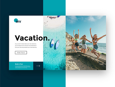 Travel Landing Page flatdesigns graphicdesign graphicdesigner landingpage travel ui uidesign uidesigner vacation webdesign