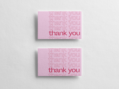 Thank You Card design graphic design typography