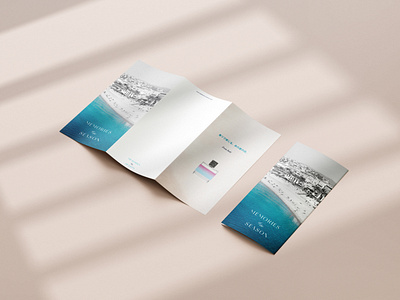 Tri-fold Brochure for A Perfume Brand branding design graphic design logo typography