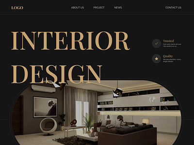 Interior Website Design UI