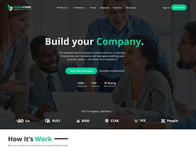 Corporate Website UI