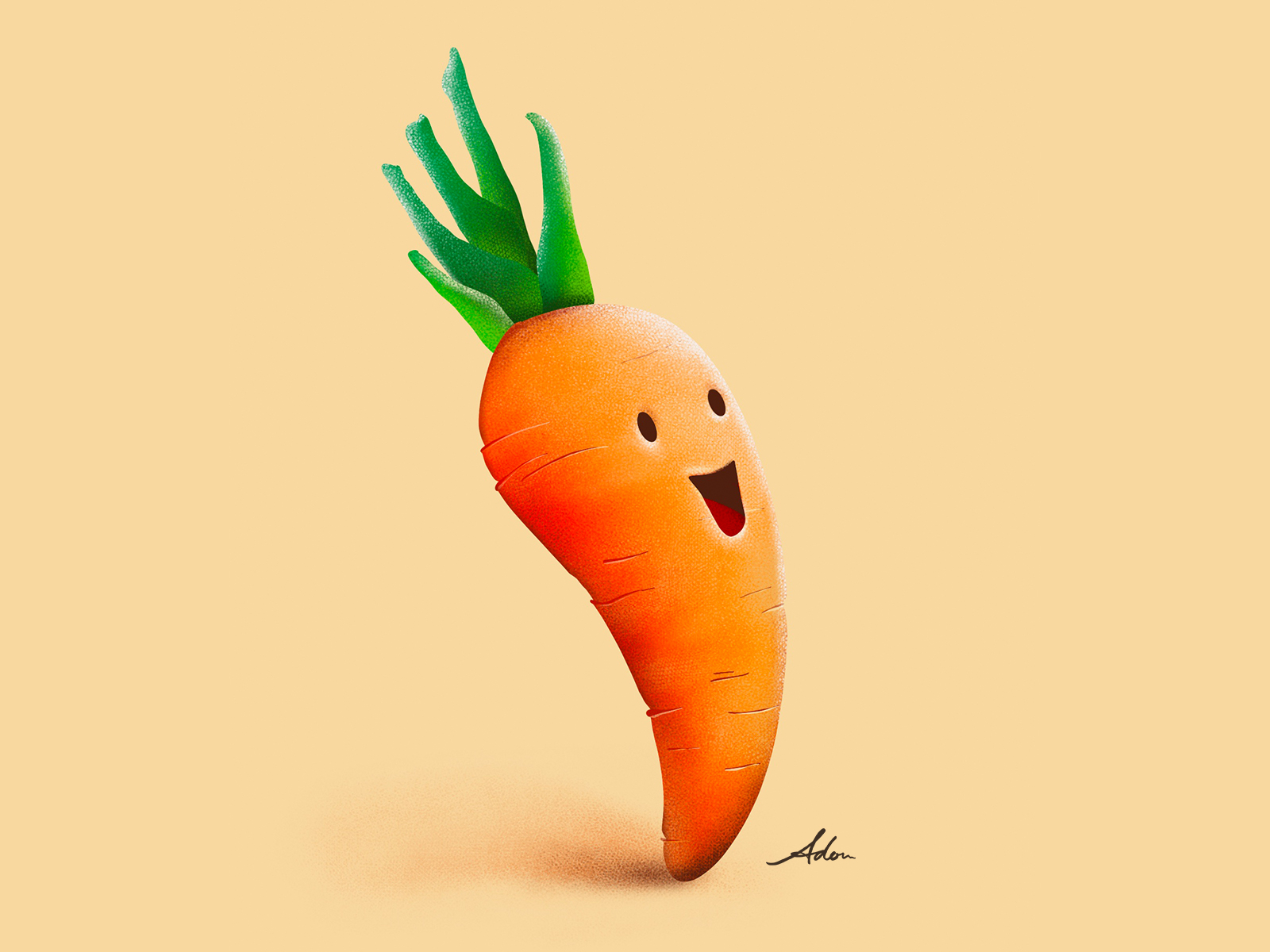 Carrot Procreate drawing | 紅蘿蔔繪畫 by adon on Dribbble
