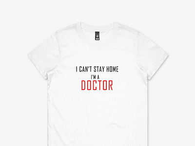 I can't stay home I'm a doctor adobe photoshop branding design graphic design illustration logo ui ux vector