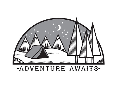Adventure Awaits #1 adventure illustrator outside vector