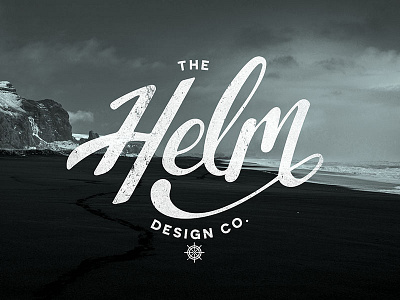 Helm Co. Logo branding lettering typography