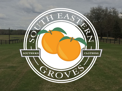South Eastern Groves Logo clothing southern vector