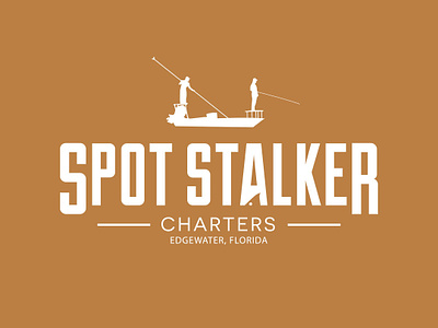 Spot Stalker Charters Logo adventure branding design illustration illustrator logo outside typography vector
