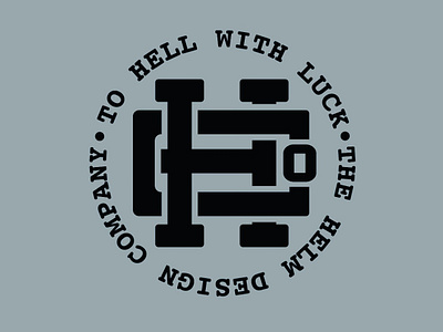 Helm Co. Monogram badge branding design hand lettering icon illustration illustrator lettering letters typography vector