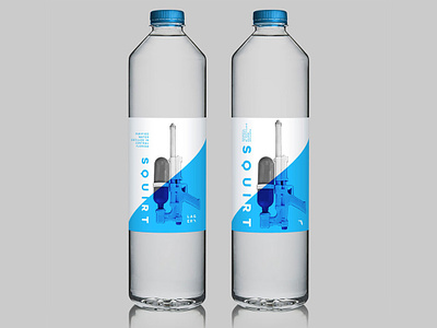 Squirt! bottle bottle mockup design designer graphic graphicdesign practice practicing water