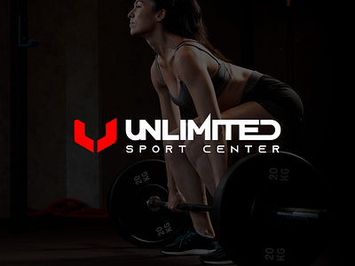 Unlimited Sport Center graphic design illustration logo sport