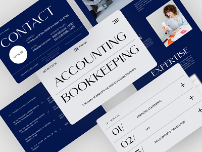 Accounting/Bookkeeping Website Design accounting design figma landing ui ux webdesign website wordpress