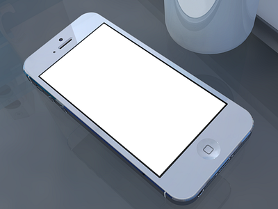 iphone 5 presentation template with mug 3d after effects iphone mug presentation project reflection render shiny template