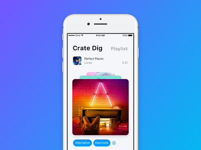 Songswipe 2 apple design framer ios ios11 music player playlist random redesign refresh songswipe