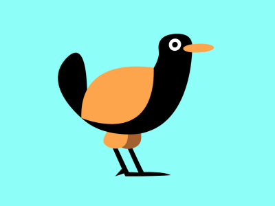 Weirdo Bird after effects animal animated animation bird character cute gif illustration simple